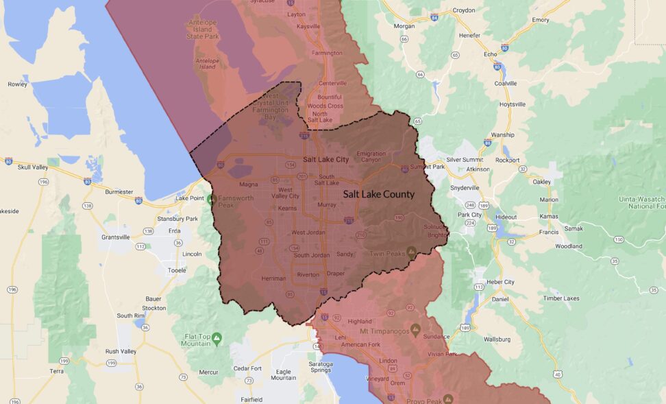 Salt Lake City & South Jordan USDA Loan Qualifying Boundaries 